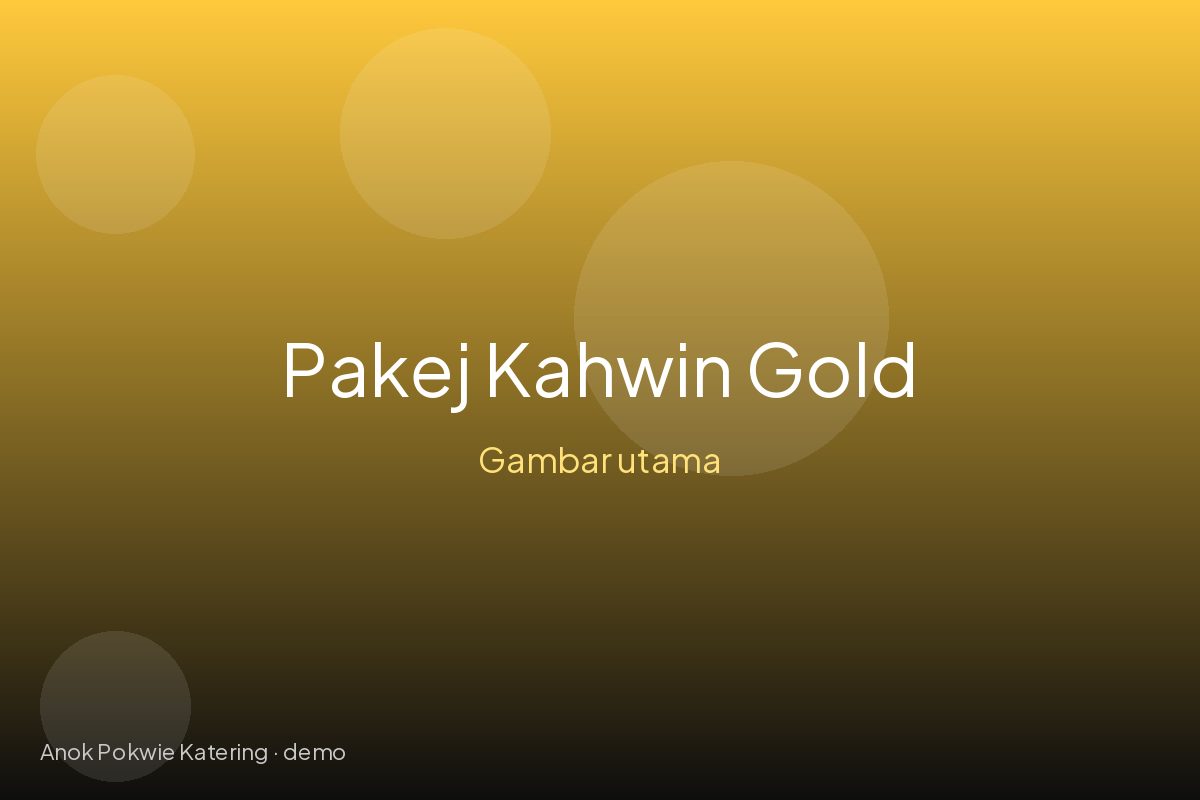 Pakej Kahwin Gold