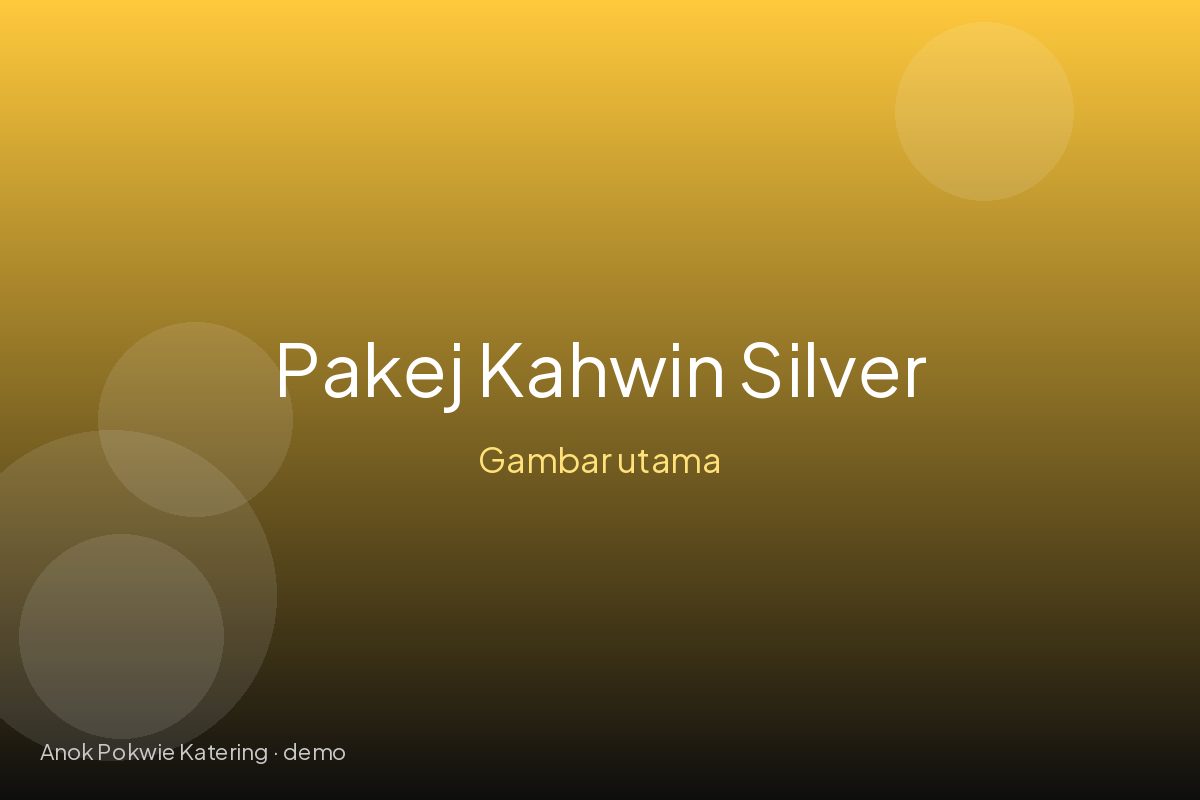Pakej Kahwin Silver